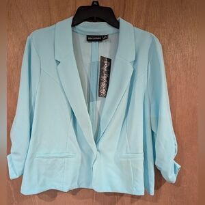 NWT Aqua Blue Women's Blazer